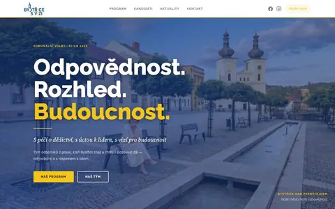 Web Bystřice s vizí — bystricesvizi.cz