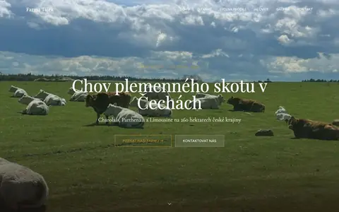 Web Farma Tájek — charolais.cz