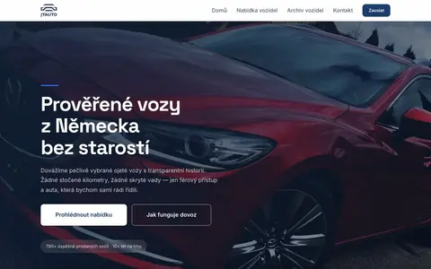 Web JT Auto — jt-auto.cz