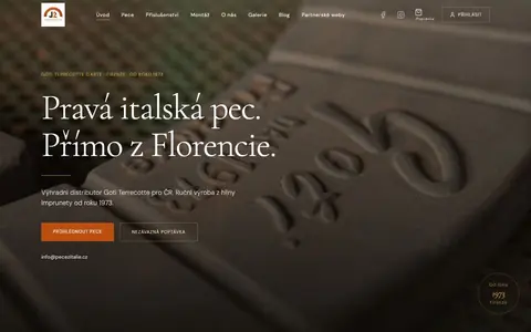 Web J2 Italské pece — pecezitalie.cz