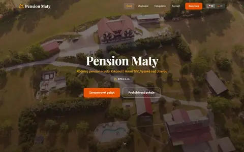 Web Pension Maty — pension-maty.cz