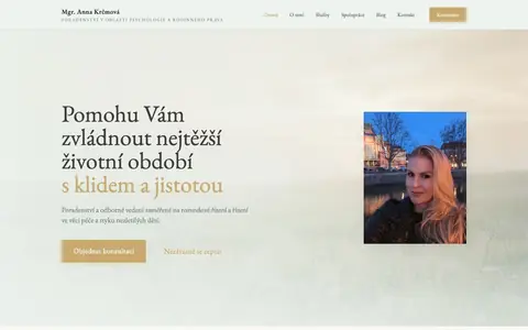 Web Anna Krčmová — psychologickaporadnahk.cz