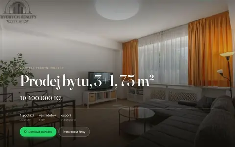 Web Byt Vršovická — vrsovicka76.jakubfrydrych.cz